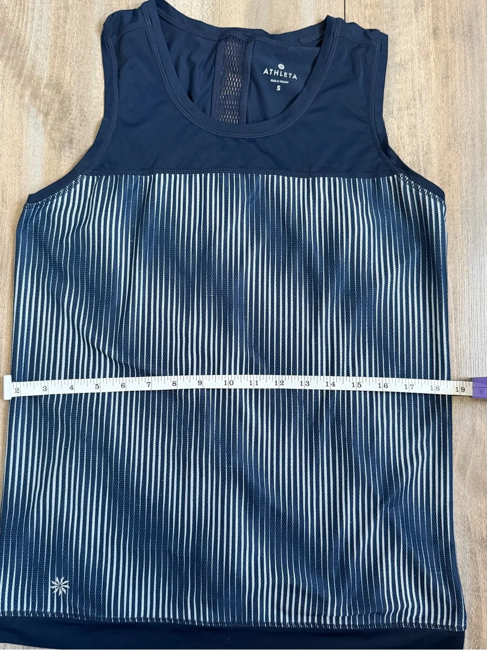 Athleta Navy and White Striped Performance Tank - Picture 3 of 9